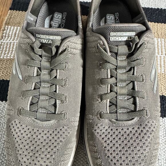 Skechers Men's 9.5 Slip-Ins Arch Fit 2.0 Grand Select Shoes Taupe Go Walk 216601 - Picture 3 of 11